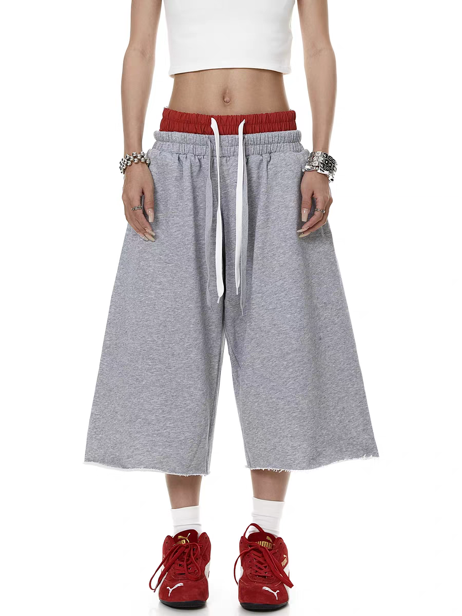 Bloody-Cross Dual-Waist Twill Pant