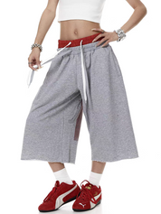 Bloody-Cross Dual-Waist Twill Pant