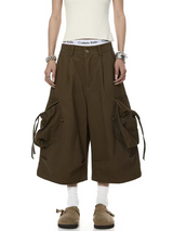 Drawstring Multi-Pocket Cropped Pant
