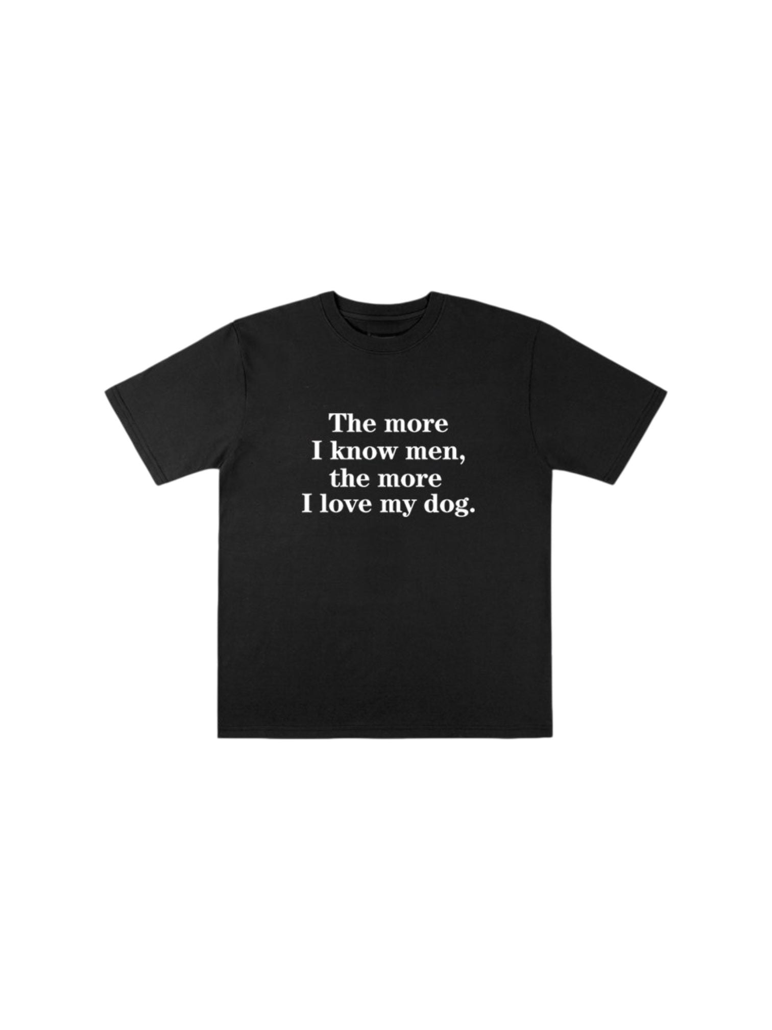 I Love My Dog graphic cotton tee — women's streetwear