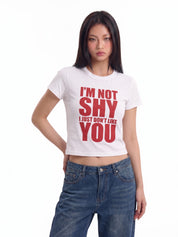 Don't Like You slogan graphic cotton tee — women's streetwear
