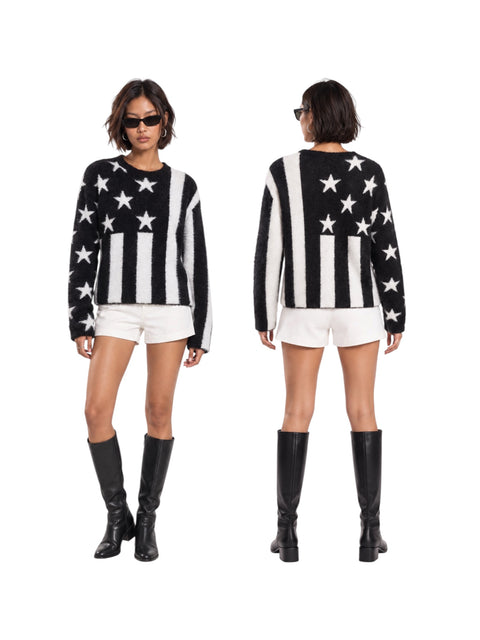 Star & Stripe Knit Pullover
