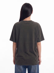 Blood Suckers distressed washed cotton tee — women's streetwear