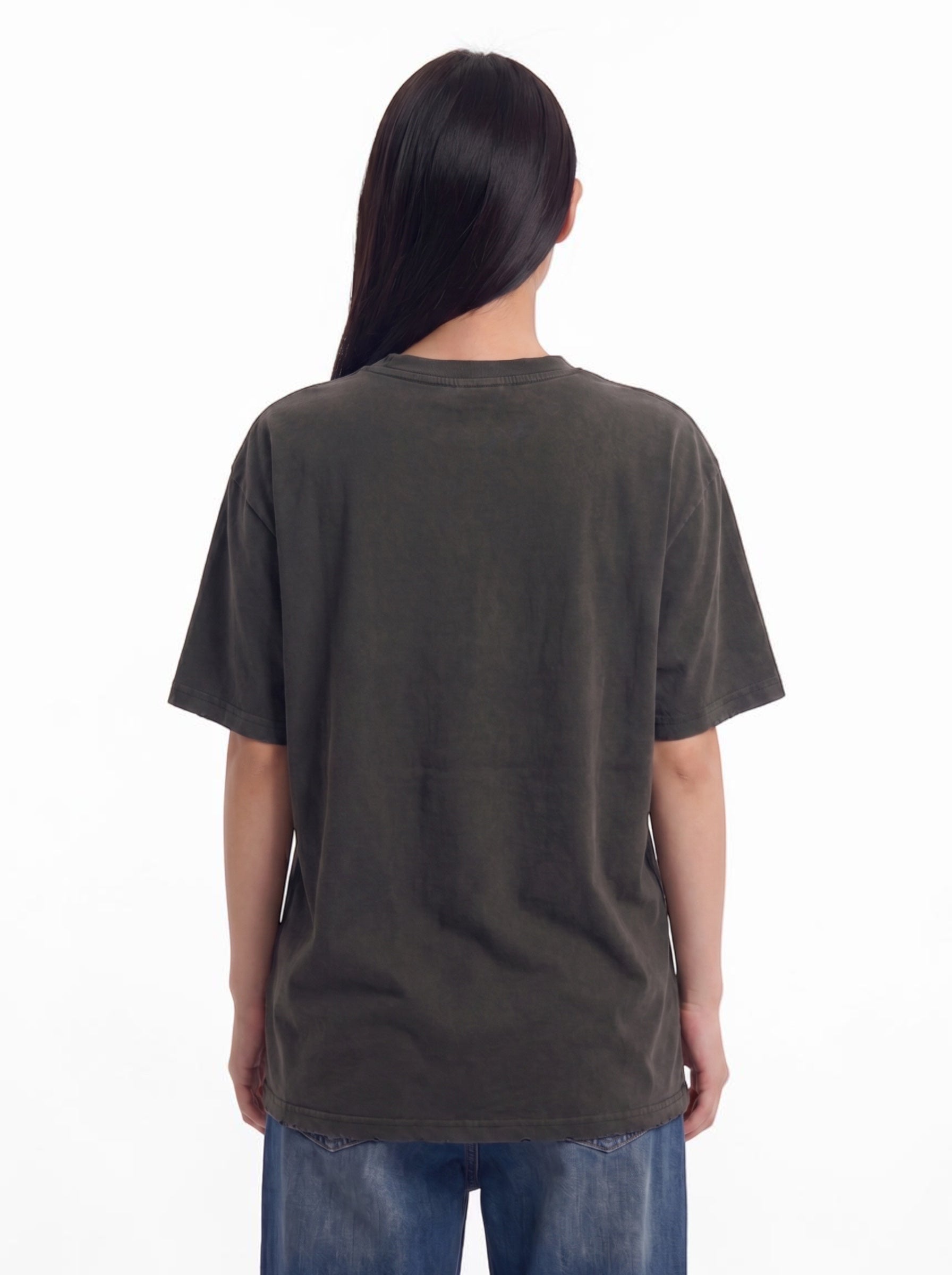 Blood Suckers distressed washed cotton tee — women's streetwear