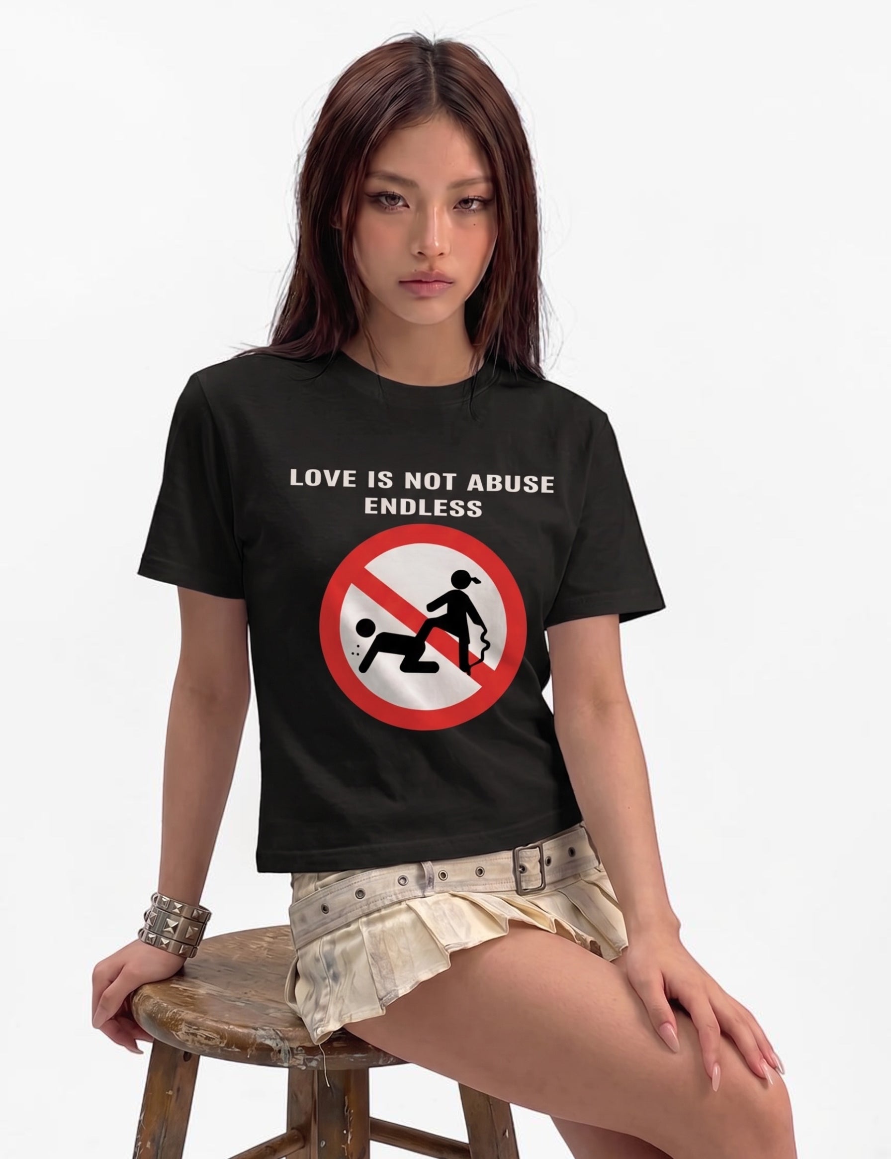 "Love No Endless Abuse" Pure Cotton Tees